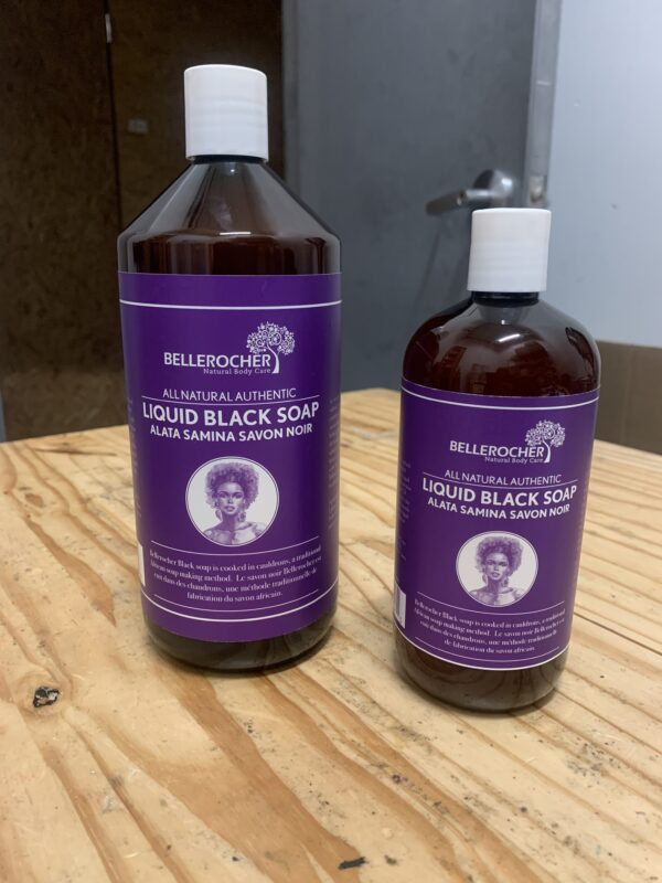 Discover the deep-cleansing and nourishing benefits of Liquid African Black Soap, a versatile, natural cleanser designed to purify, hydrate, and protect your skin and hair. Made from traditional African ingredients like plantain ash, cocoa pods, and shea butter, this soap is rich in antioxidants and vitamins that promote healthy, glowing skin. Ideal for all skin types, Liquid African Black Soap gently removes impurities, excess oil, and buildup without stripping your skin’s natural moisture. Its soothing properties help to calm irritation, combat acne, and even out skin tone. Perfect for use as a face wash, body wash, or shampoo, this multi-purpose soap is your go-to for natural, effective care. Key Benefits: • Deeply cleanses and detoxifies skin and scalp • Reduces acne, blemishes, and uneven skin tone • Hydrates and soothes with shea butter and natural oils • Suitable for sensitive skin and all hair types Experience the versatility and power of Liquid African Black Soap, a traditional remedy for healthy, clear, and vibrant skin and hair. Perfect for daily use!