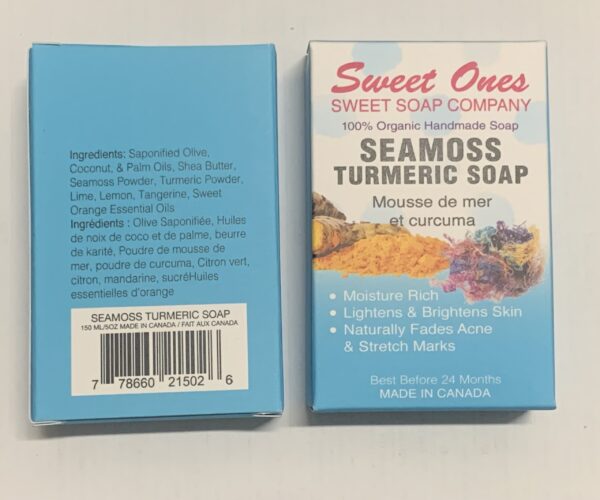 Indulge your skin with the nourishing benefits of Turmeric and Sea Moss Organic Soap, a luxurious blend of nature’s best ingredients designed to cleanse, hydrate, and brighten. Packed with turmeric’s powerful anti-inflammatory and antioxidant properties and the hydrating benefits of sea moss, this soap promotes a clear, radiant complexion while deeply nourishing your skin.