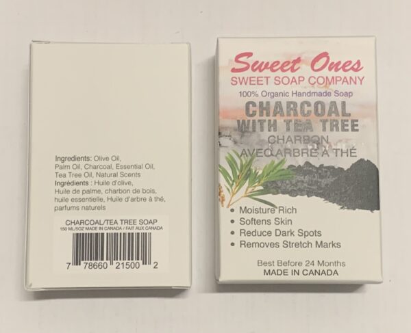 Cleanse and purify your skin with the natural power of Charcoal and Tea Tree Organic Soap, a deep-cleansing blend designed to detoxify, soothe, and refresh. Activated charcoal draws out impurities, toxins, and excess oils from the skin, while tea tree oil, known for its antibacterial and anti-inflammatory properties, helps to fight acne, soothe irritation, and balance the skin.