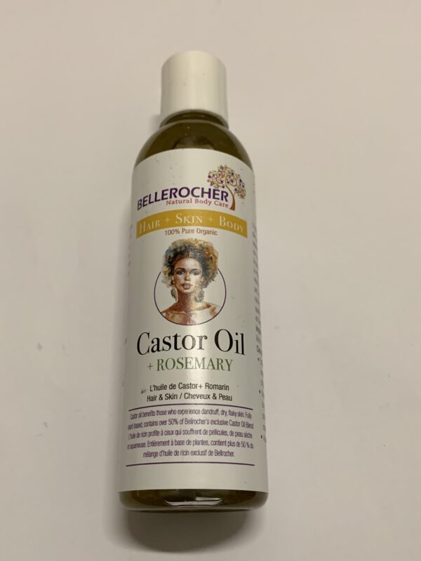 Boost your hair and skin care routine with the dynamic blend of Castor Oil and Rosemary, two powerful ingredients known for their nourishing and restorative properties. Castor oil, rich in fatty acids and vitamin E, deeply moisturizes and promotes hair growth by strengthening hair follicles and reducing hair thinning. Rosemary oil enhances circulation to the scalp, stimulates hair growth, and adds a natural shine.